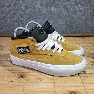 Vans‎ Skate Half Cab Men's 5/Women's 6.5 Suede Skateboarding Shoe Gold Mustard